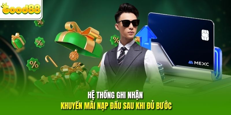 Hệ thống ghi nhận khuyến mãi nạp tiền sau khi đủ bước